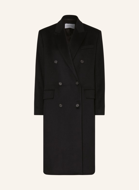 Calvin Klein Wollmantel SCHWARZ