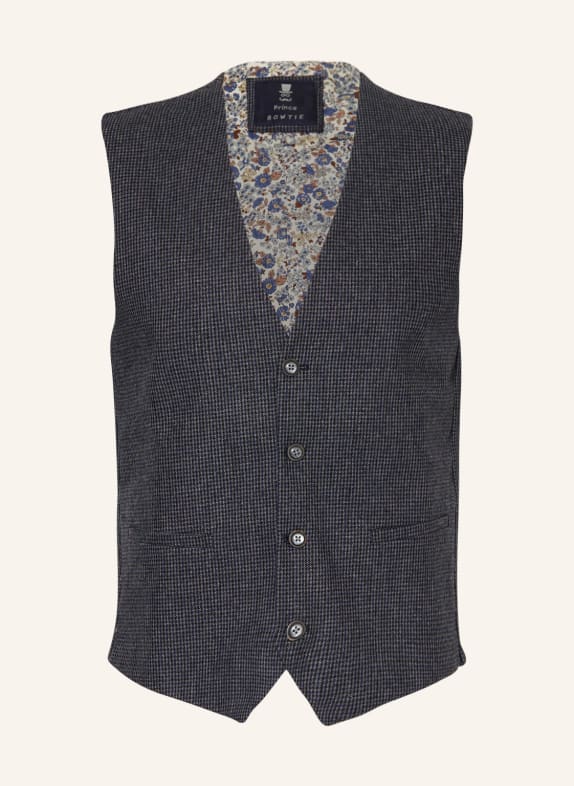 Prince BOWTIE Set: Vest, bow tie and pocket square DARK BLUE