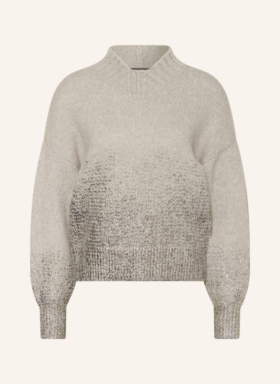 LUISA CERANO Oversized-Pullover mit Alpaka HELLGRAU