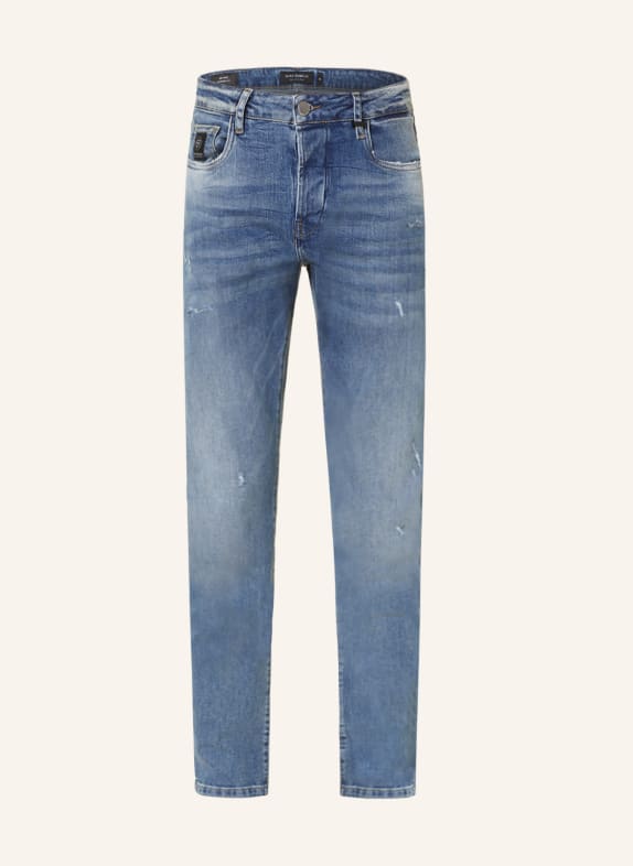 ER ELIAS RUMELIS Destroyed Jeans ERNOEL Tapered Fit 774 Machina Blue