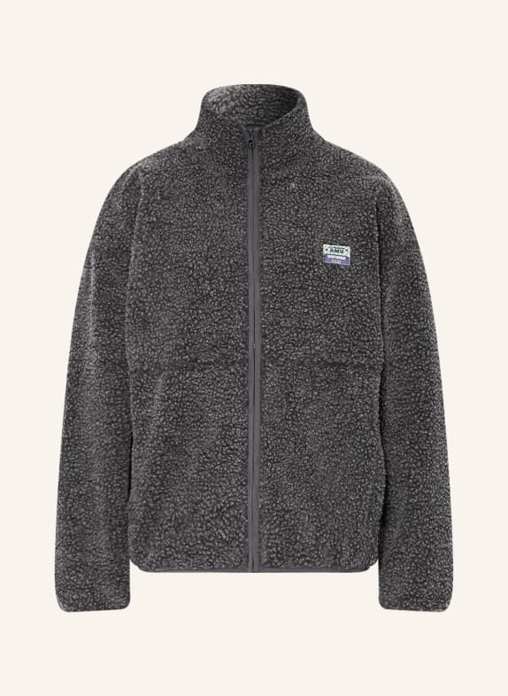 American Vintage Teddyfell-Jacke HOKTOWN GRAU