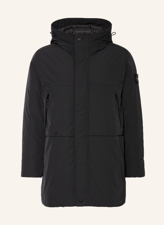 STONE ISLAND Daunenmantel SCHWARZ