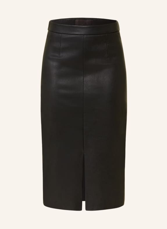 STOULS Leather skirt CARMEN BLACK
