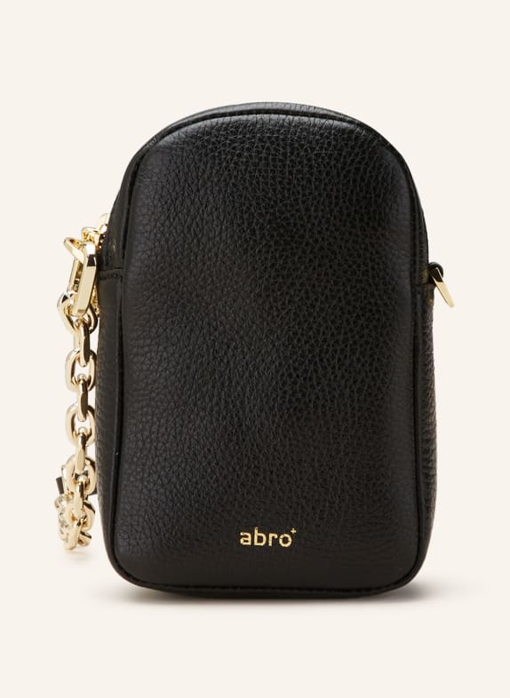abro Smartphone-Tasche KIRA zum Umhängen SCHWARZ/ GOLD