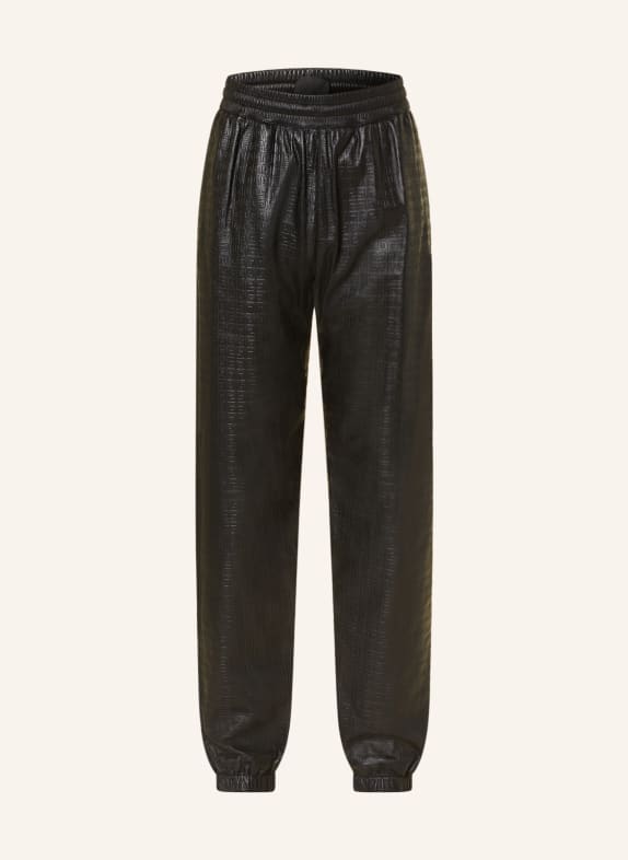 GIVENCHY Leather trousers BLACK