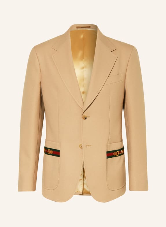 GUCCI Tailored jacket extra slim fit 2327 TOAST/MIX