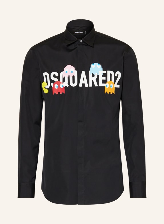 DSQUARED2 Hemd Relaxed Fit SCHWARZ