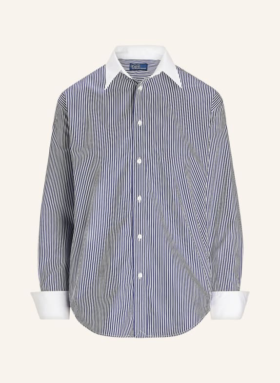 POLO RALPH LAUREN Shirt blouse WHITE/ DARK BLUE