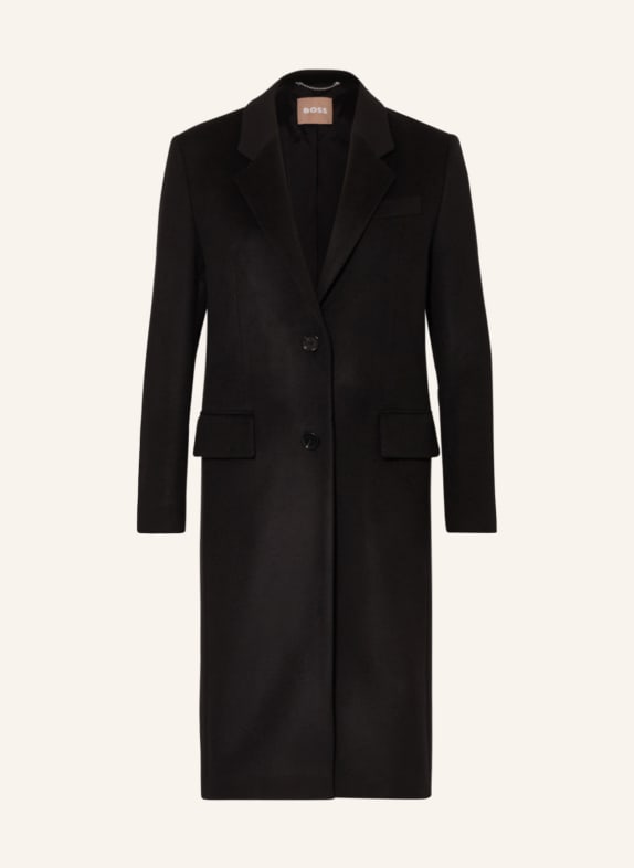 BOSS Wool coat CATARA BLACK