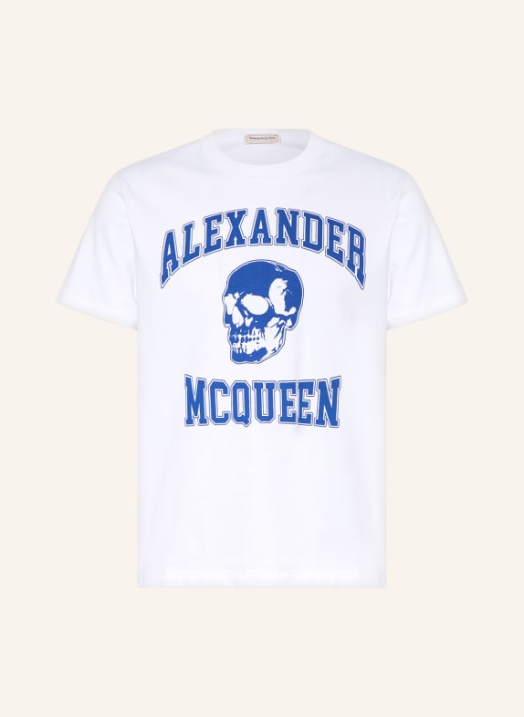Alexander McQUEEN T-Shirt WEISS/ DUNKELBLAU