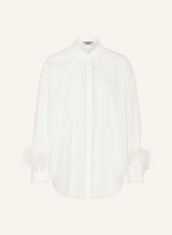 COLOURFUL REBEL Oversized shirt blouse TALIA WHITE