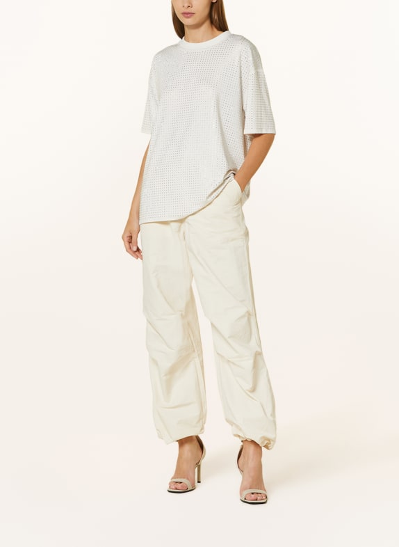 SAMSØE  SAMSØE Oversized-Shirt CHRISHELL mit Schmucksteinen CREME