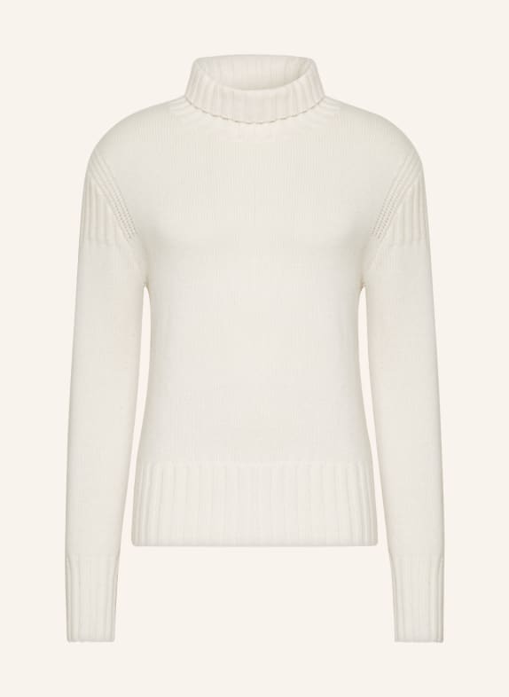EMPORIO ARMANI Turtleneck sweater with cashmere WHITE
