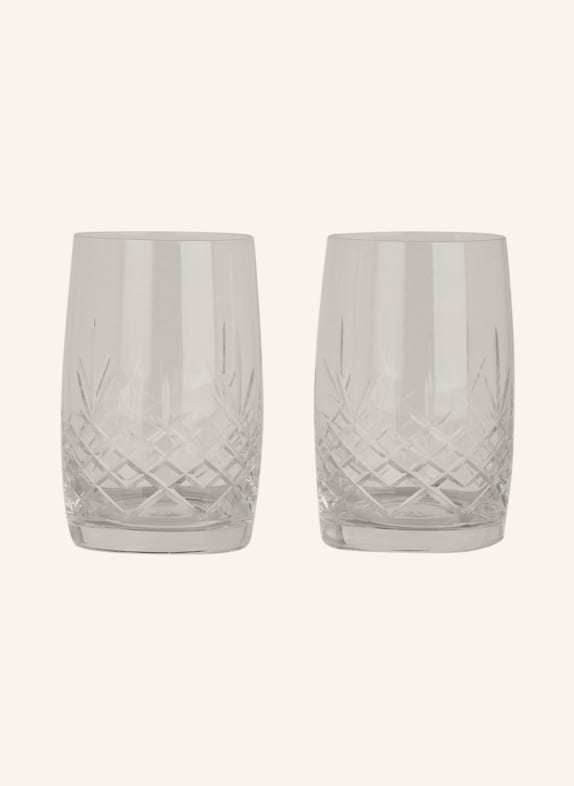 FREDERIK BAGGER Set of 2 drinking glasses CRISPY AQUA XL WHITE