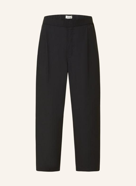 COS Chinos regular fit with cropped leg length BLACK