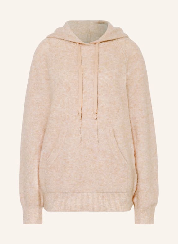 Acne Studios Knit hoodie with mohair ROSE
