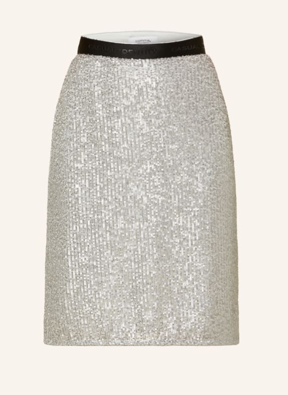 comma casual identity Skirt with sequins GRAY