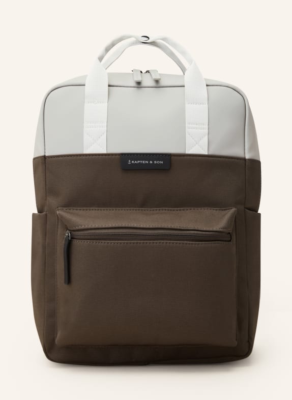 KAPTEN & SON Backpack BERGEN 11 l with laptop compartment DARK GRAY/ GRAY