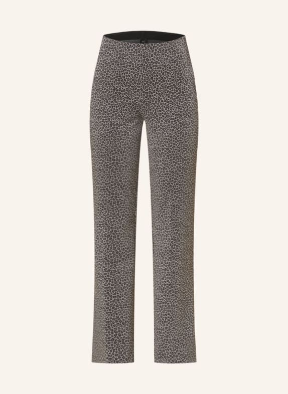 MAC Trousers FLARE with glitter thread BLACK/ GRAY
