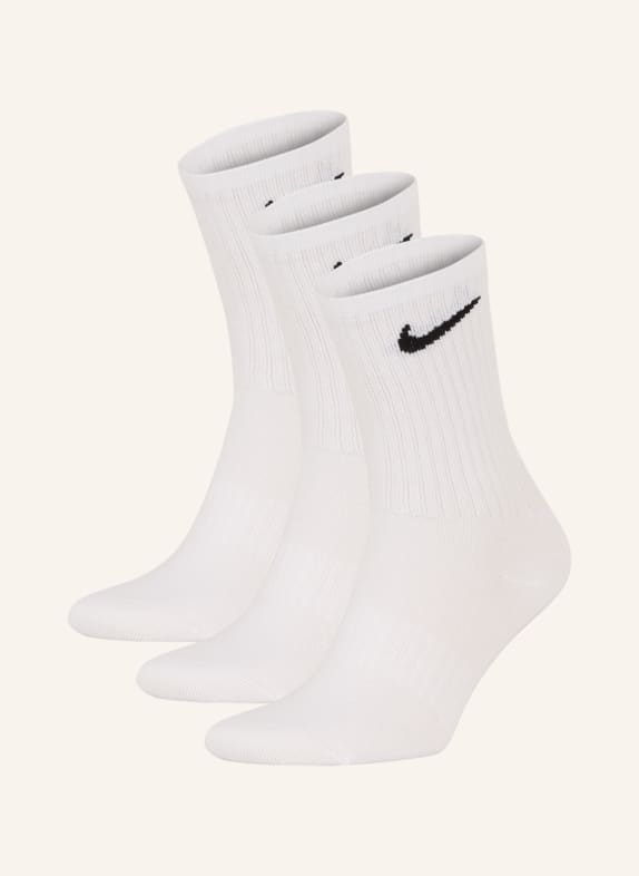 Nike Sportovní ponožky EVERDAY LIGHWEIGHT, 3 páry v balení 100 WHITE/BLACK