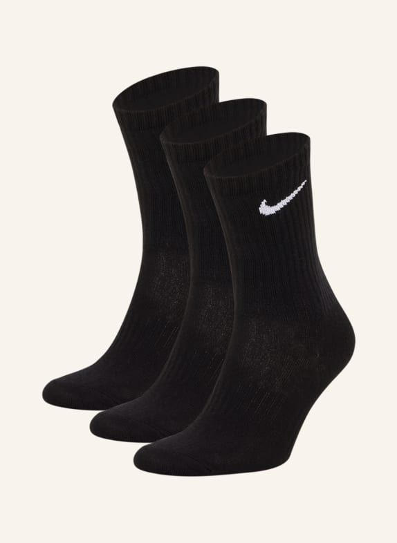 Nike Sportovní ponožky EVERDAY LIGHWEIGHT, 3 páry v balení ČERNÁ
