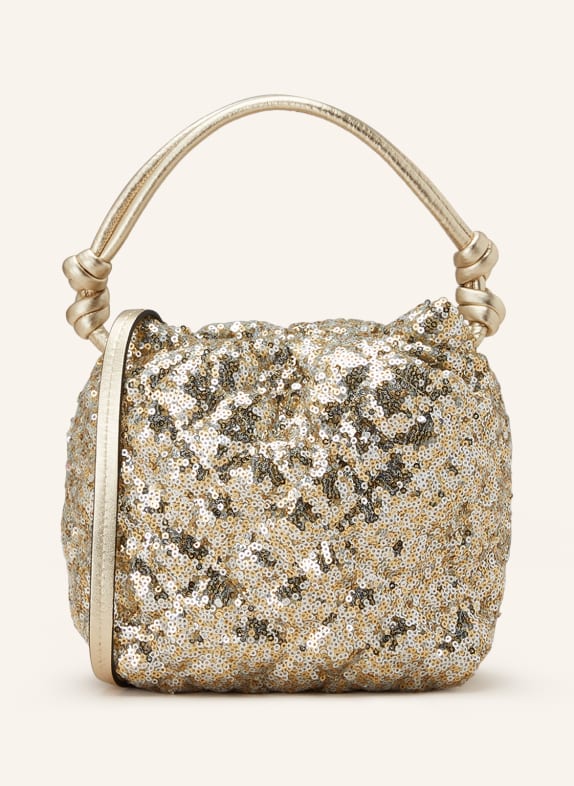 DOROTHEE SCHUMACHER Pouch bag with sequins GOLD