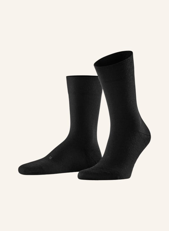 FALKE Socks STABILIZING WOOL EVERYDAY with merino wool 3000 BLACK