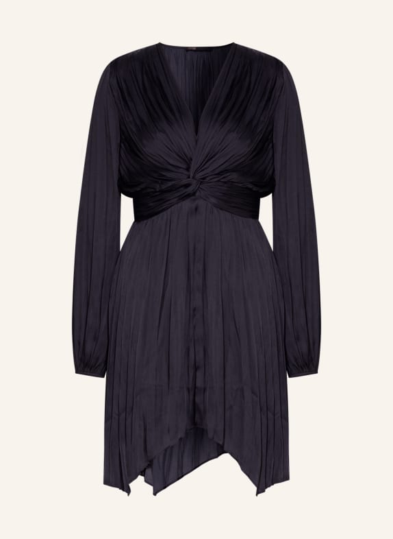 maje Plisseekleid SCHWARZ