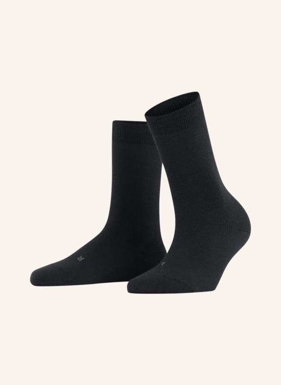 FALKE Socks STABILIZING WOOL EVERYDAY with merino wool 3000 BLACK
