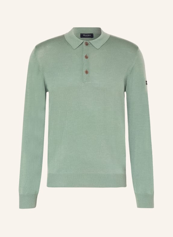 MAERZ MUENCHEN Sweater with polo collar MINT