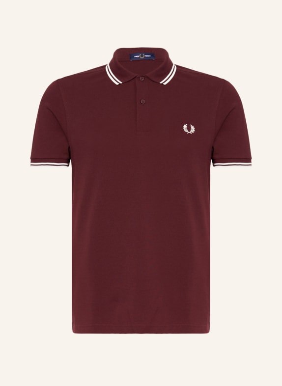 FRED PERRY Piqué poloshirt M3600 straight fit DARK RED