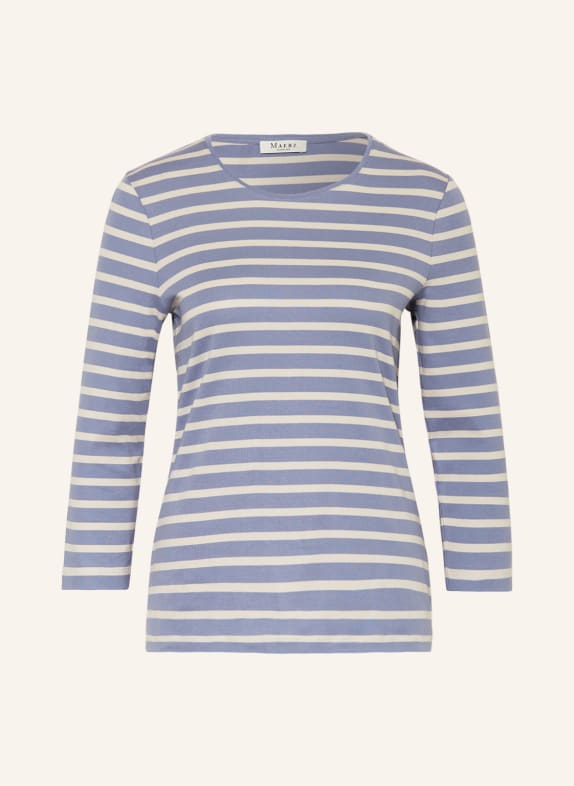 MAERZ MUENCHEN Shirt mit 3/4-Arm HELLBLAU/ HELLGRAU