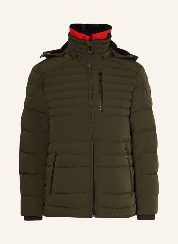 WELLENSTEYN Ski jacket POLAR with removable faux fur OLIVE