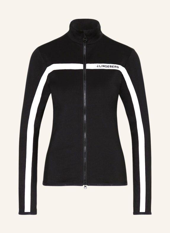J.LINDEBERG Midlayer-Jacke SCHWARZ/ WEISS