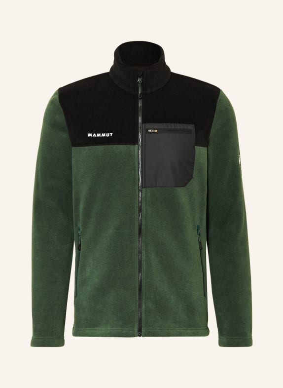 MAMMUT Fleece jacket INNOMINATA DARK GREEN/ BLACK