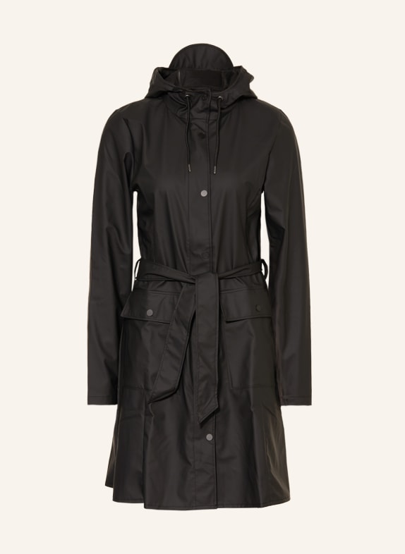 RAINS Regenmantel SCHWARZ