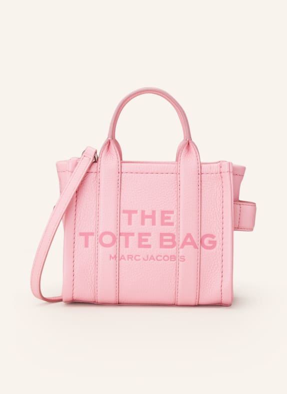 MARC JACOBS Shopper THE MINI TOTE BAG LEATHER RŮŽOVÁ
