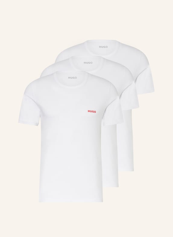 HUGO 3er-Pack T-Shirts WEISS