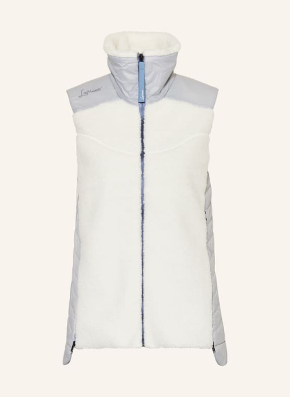LaMunt Hybrid quilted vest SOPHIA COZY WHITE/ LIGHT GRAY