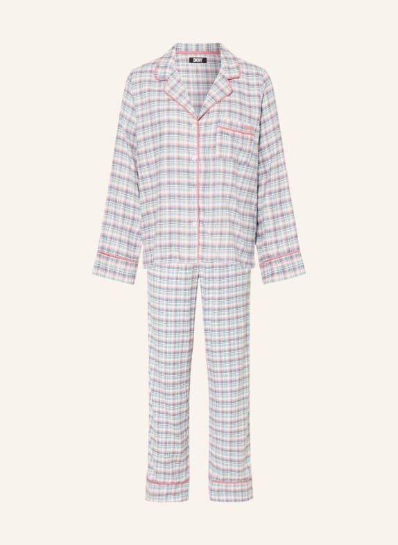 DKNY Flannel pajamas BLUE/ PINK/ WHITE