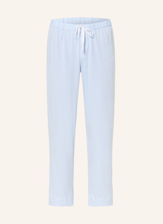 LAUREN RALPH LAUREN Pajama pants WHITE/ LIGHT BLUE