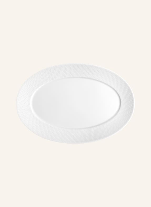 MEISSEN PORZELLAN-MANUFAKTUR Serving platter N°41 WELLENSPIEL RELIEF WHITE/ BEIGE/ LIGHT BLUE