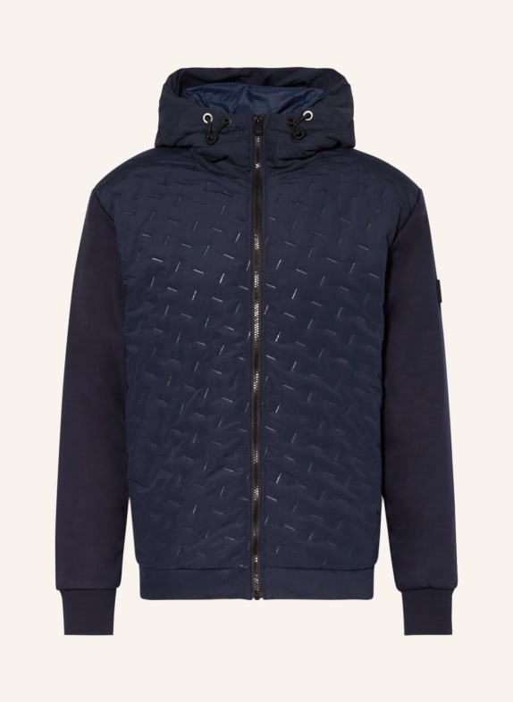 BOSS Jacke STELLE im Materialmix DUNKELBLAU