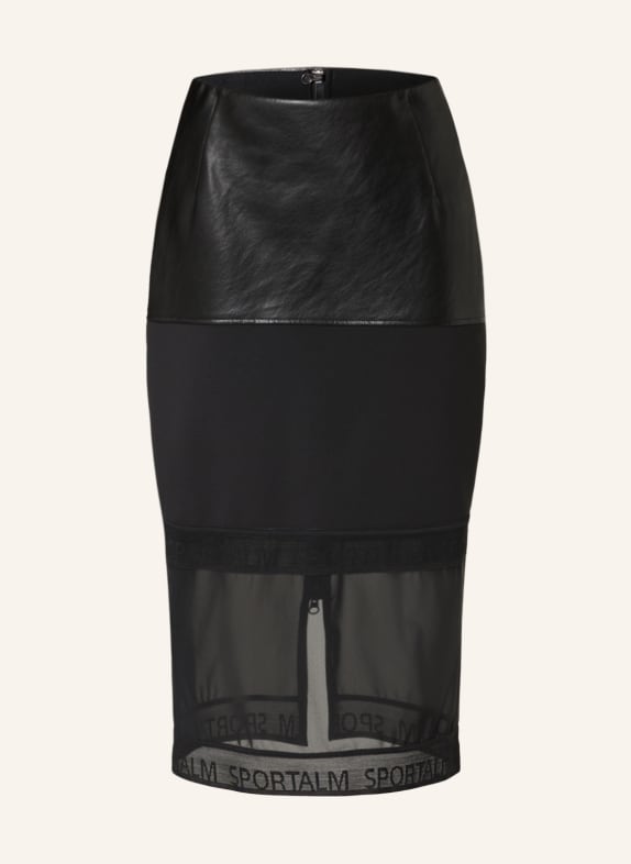 SPORTALM Skirt in mixed materials BLACK