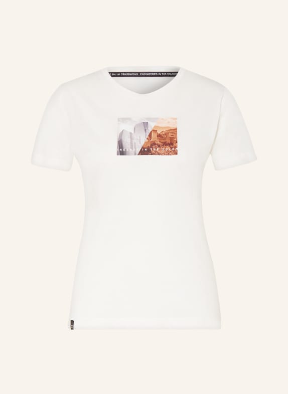SALEWA T-shirt PURE DESIGN DRY WHITE/ GRAY/ BROWN