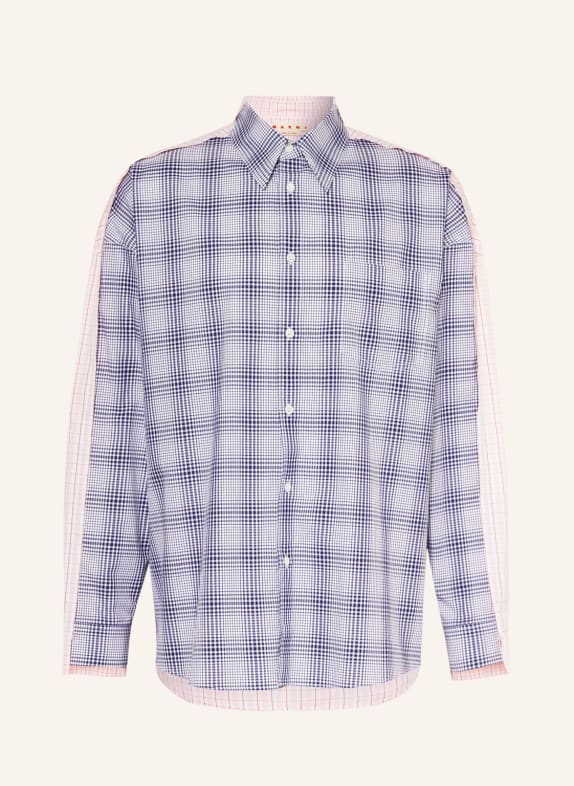 MARNI Shirt comfort fit WHITE/ DARK BLUE/ PINK