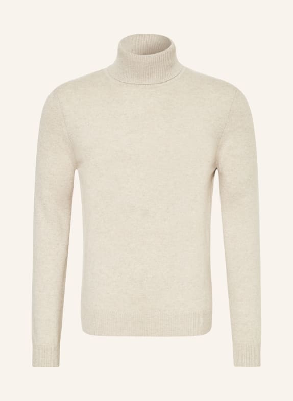 DANIELE FIESOLI Turtleneck sweater in cashmere BEIGE