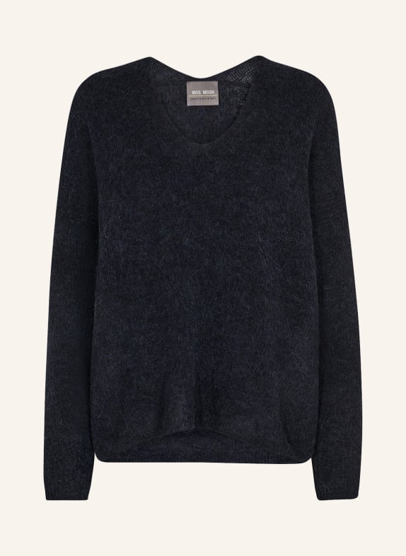 MOS MOSH Sweater THORA with alpaca DARK BLUE