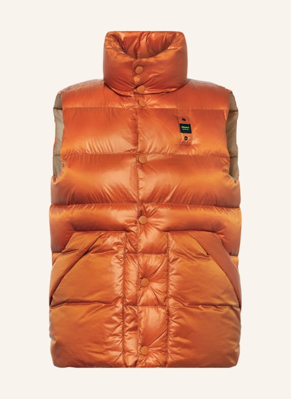 Blauer Quilted vest with SORONA®AURA insulation ORANGE