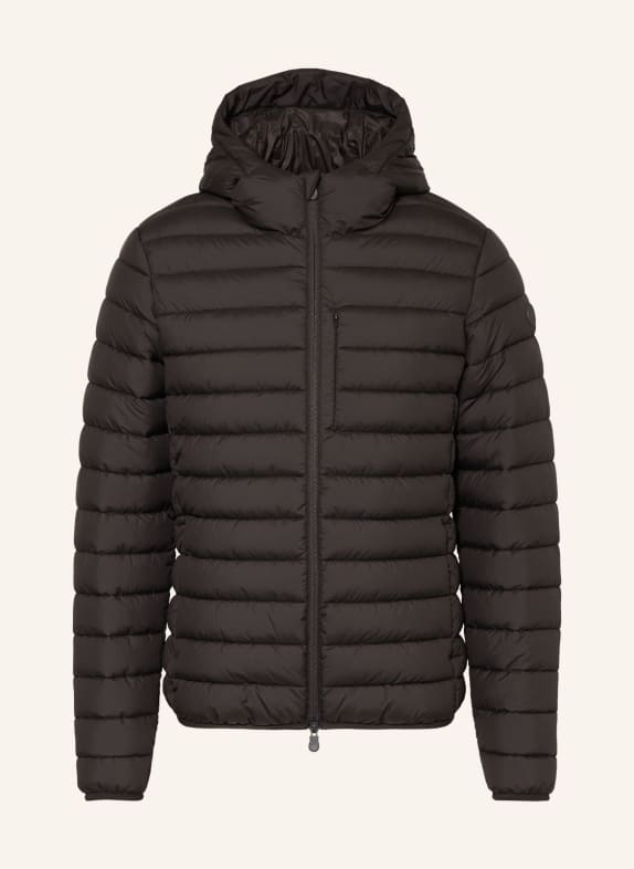 SAVE THE DUCK Quilted jacket JUNCUS DARK BROWN